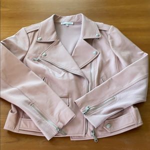 Rebecca Monkoff Moto Leather Jacket
